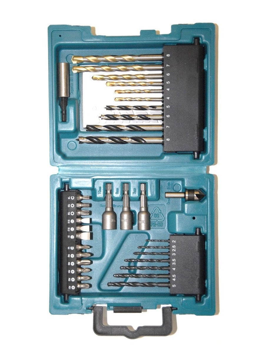 New Genuine Makita D-36980 Metal Drill&Bit Set 34pcs