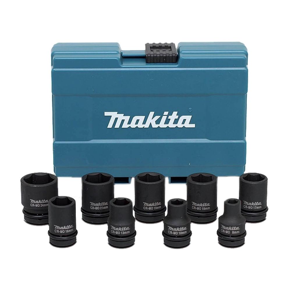 New Genuine Makita D-41517 Impact Socket Set 9 Pieces 1/2"