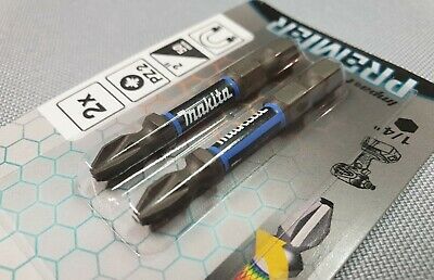 New Genuine Makita E-03305 Impact Premier Screw Bit PZ2, 50mm