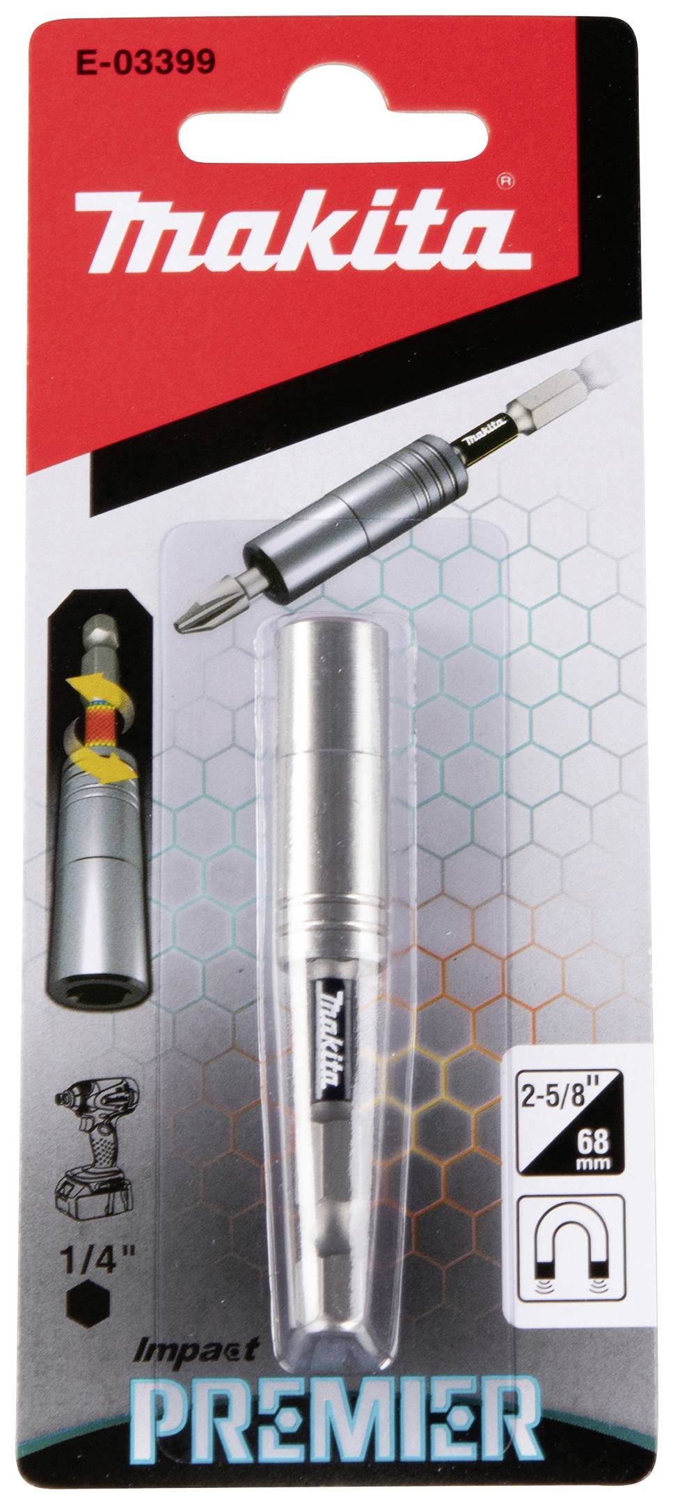 New Genuine Makita E-03399 Impact Premier Torsion Bit Holder 68mm
