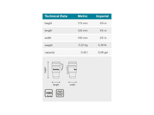 New Genuine Makita E-15578 Thermal Mug & Holder