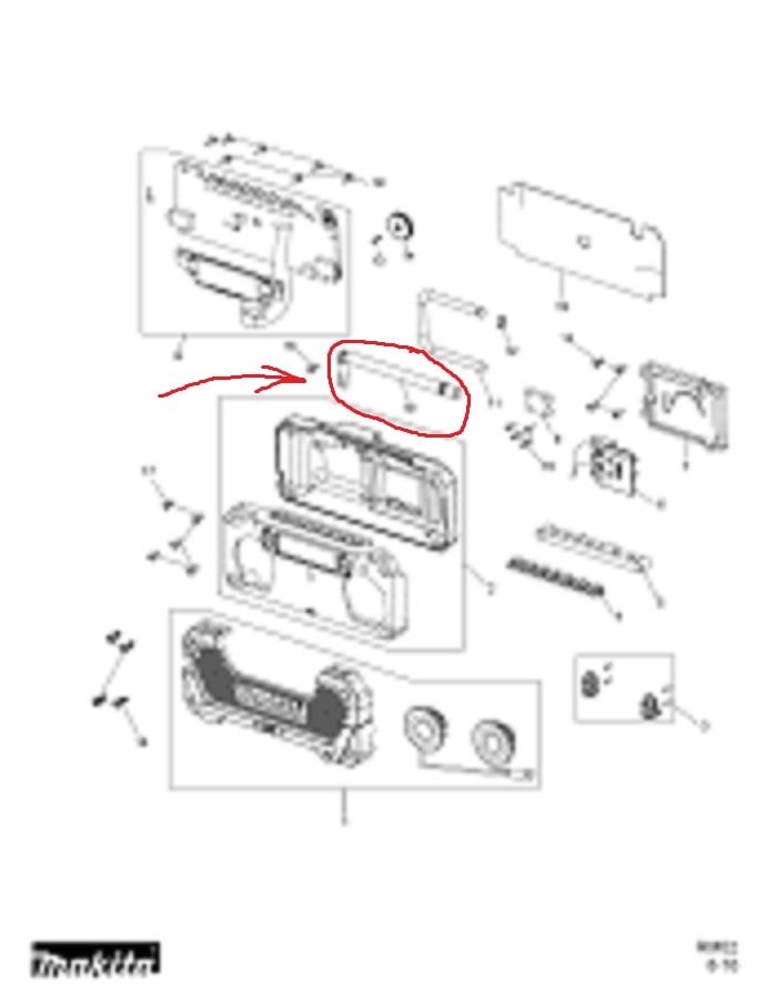 New Genuine Makita GM00001617 Rubber FM Antenna for MR052 RM02 MR051