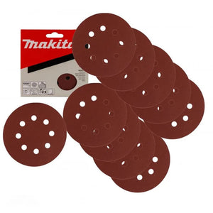 New Genuine Makita P-43555 K80 10pcs Abrasive Disc 125mm BO5021, BO5030, BO5031, BO5041, DBO180
