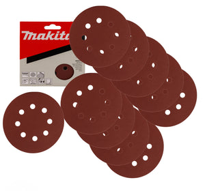 New Genuine Makita P-43561 K100 10pcs Abrasive Disc 125mm BO5021, BO5030, BO5031