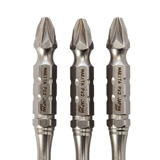 New Makita B-12790 Impact Torison Double-Ended Screwdriver Bits PZ2X85MM X3 pcs
