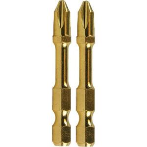 New Makita B-28189 2 Packs ( 4pcs ) Impact Gold Torsion Screw Bit PH3 50mm