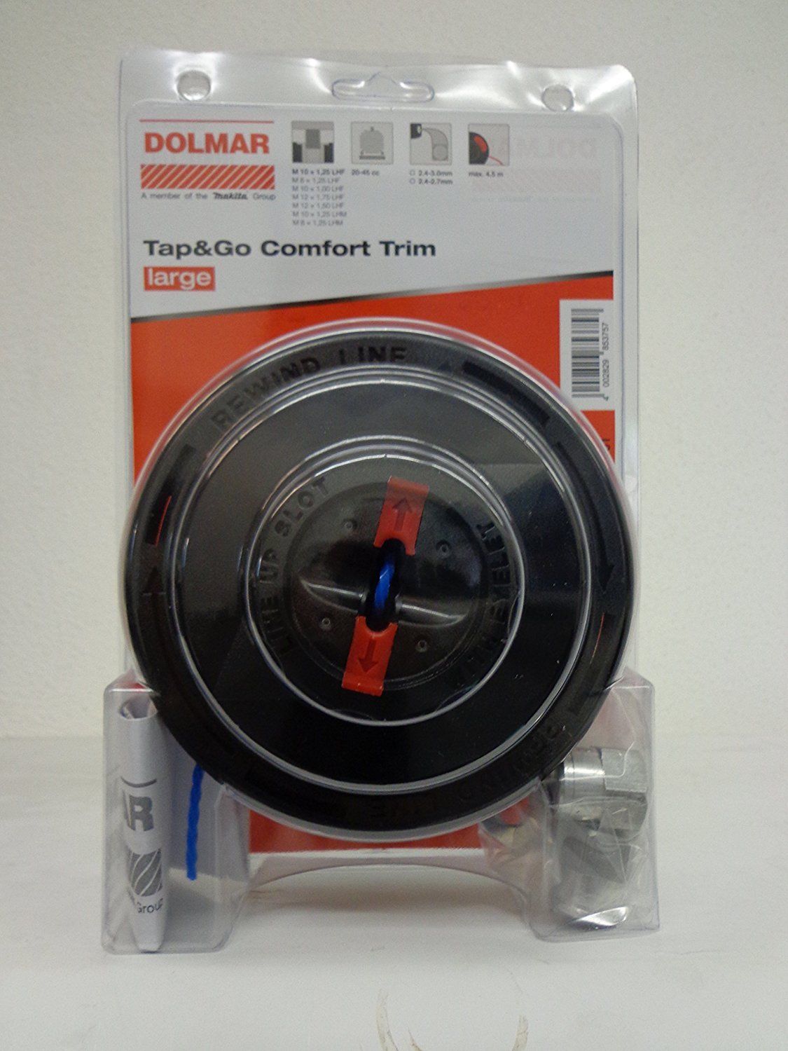 New Makita Dolmar 381224241 Grass head TAP & GO medium M10X1,25LH M8X1,25LHF