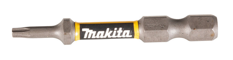 New Makita E-03327 Impact Premier Torsion Screw Bit (E-form), T10-50mm, 2pcs
