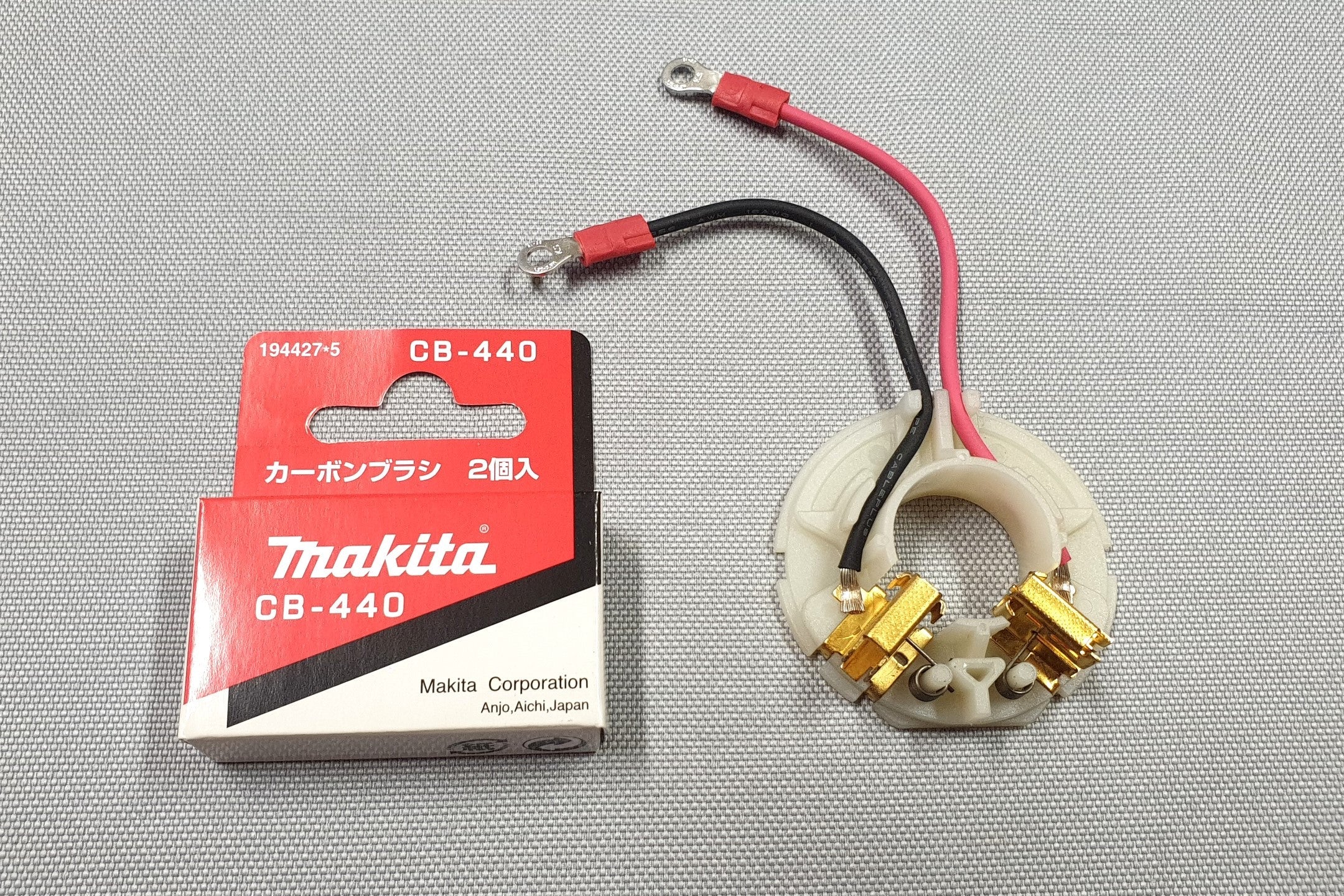 New Makita Set 638431-9 Brush Holder +194427-5 CB-440 for BHP451 BHP441
