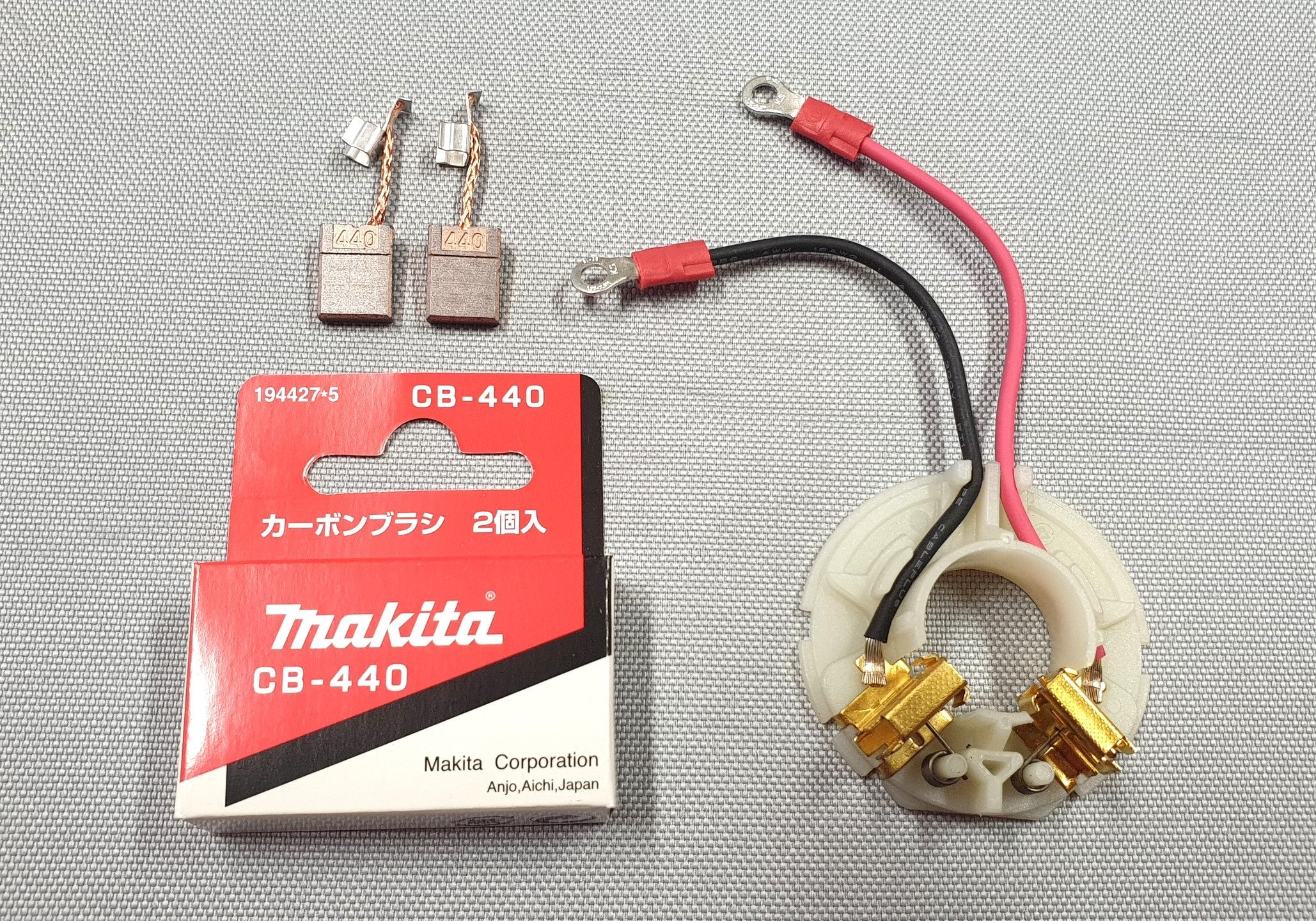 New Makita Set 638431-9 Brush Holder +194427-5 CB-440 for BHP451 BHP441