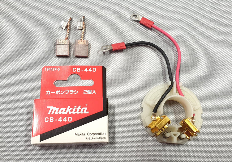New Makita Set 638431-9 Brush Holder +194427-5 CB-440 for BHP451 BHP441