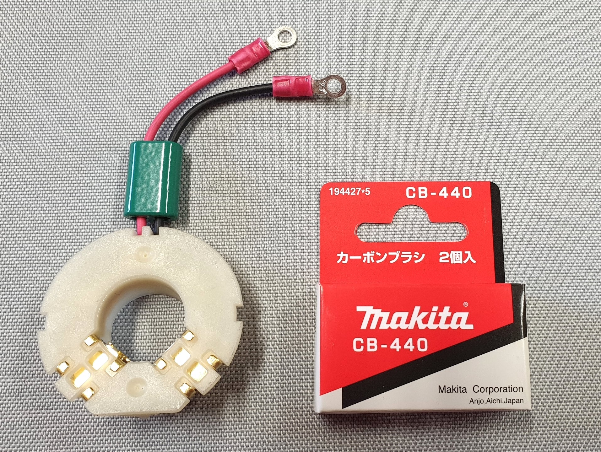 New Makita Set of 632K64-8 Brush Holder + 194427-5 Brushes CB-440 for BDF458