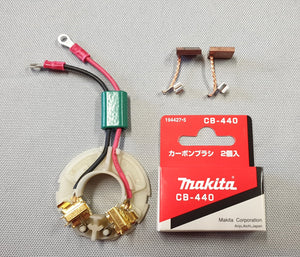 New Makita Set of 632K64-8 Brush Holder + 194427-5 Brushes CB-440 for BDF458