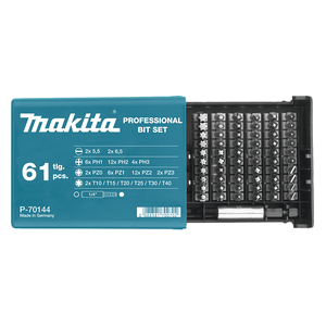 Makita P-70144 Bit Set 60 pcs and Universal Magnetic Holder