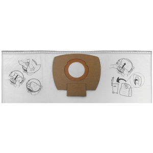 Makita P-72899 Pack of 5 Filter Dust Bag for VC2010L