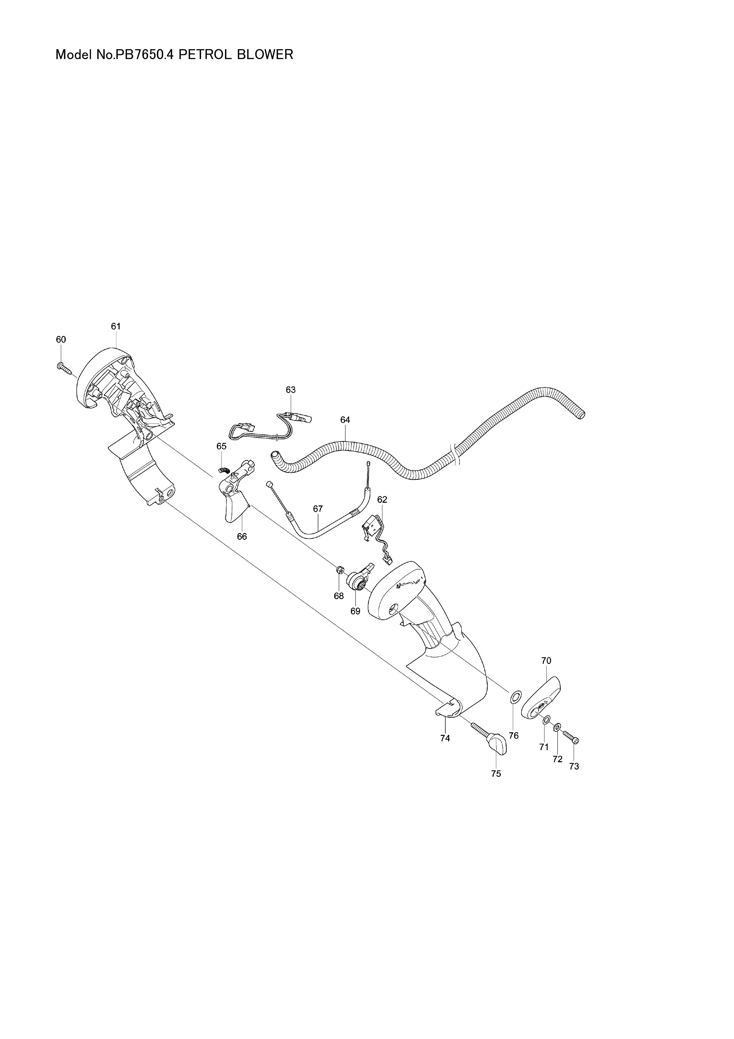 Makita PB-7650.4 — сборочный чертёж, лист 2, деталь 140H45-5 поз. 039-1