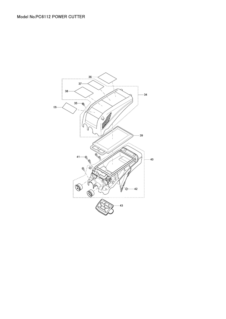 Makita PC-6112 — сборочный чертёж, лист 2, деталь 143457-3 поз. 084