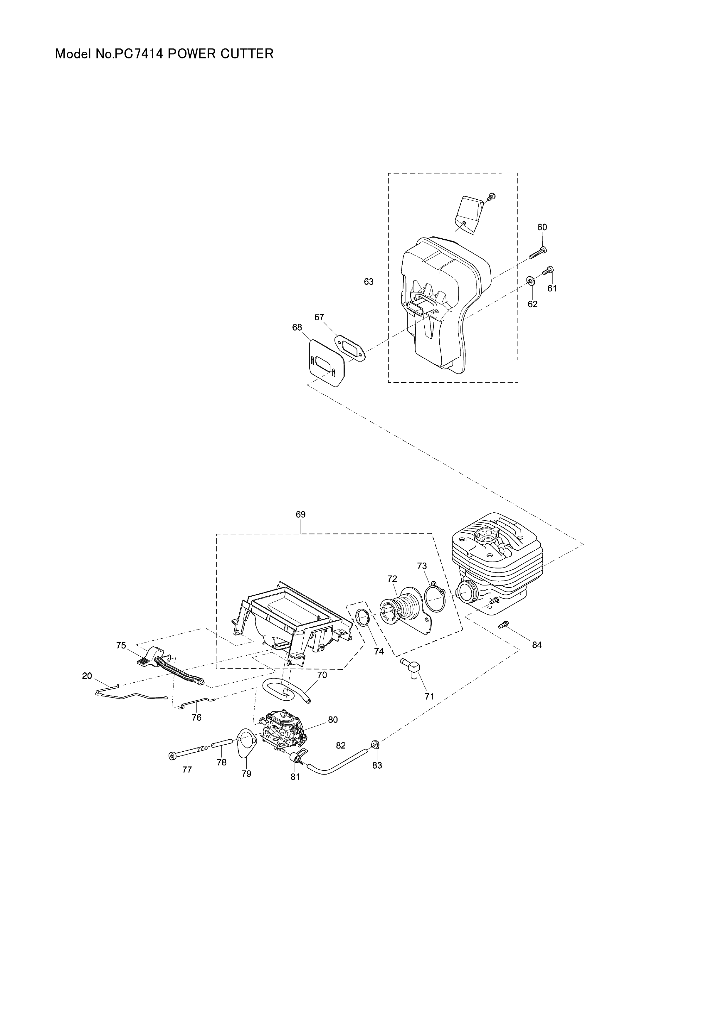 Makita PC-7414 — сборочный чертёж, лист 3, деталь 123319-1 поз. 009