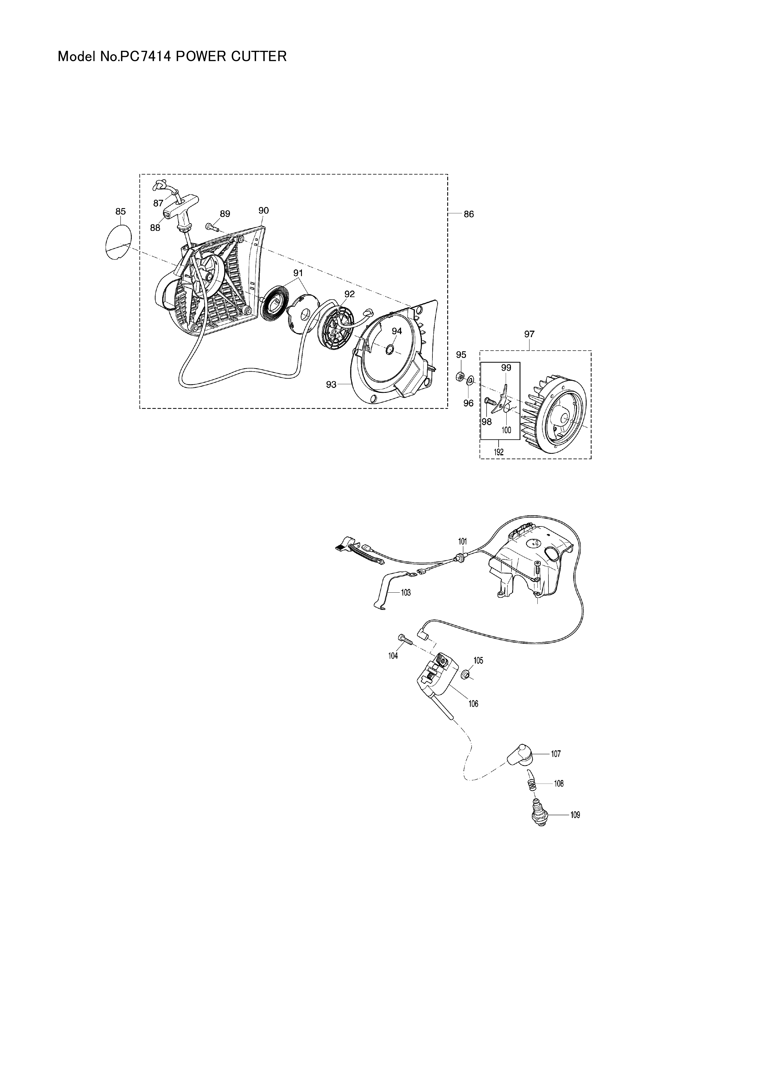 Makita PC-7414 — сборочный чертёж, лист 4, деталь 123319-1 поз. 009