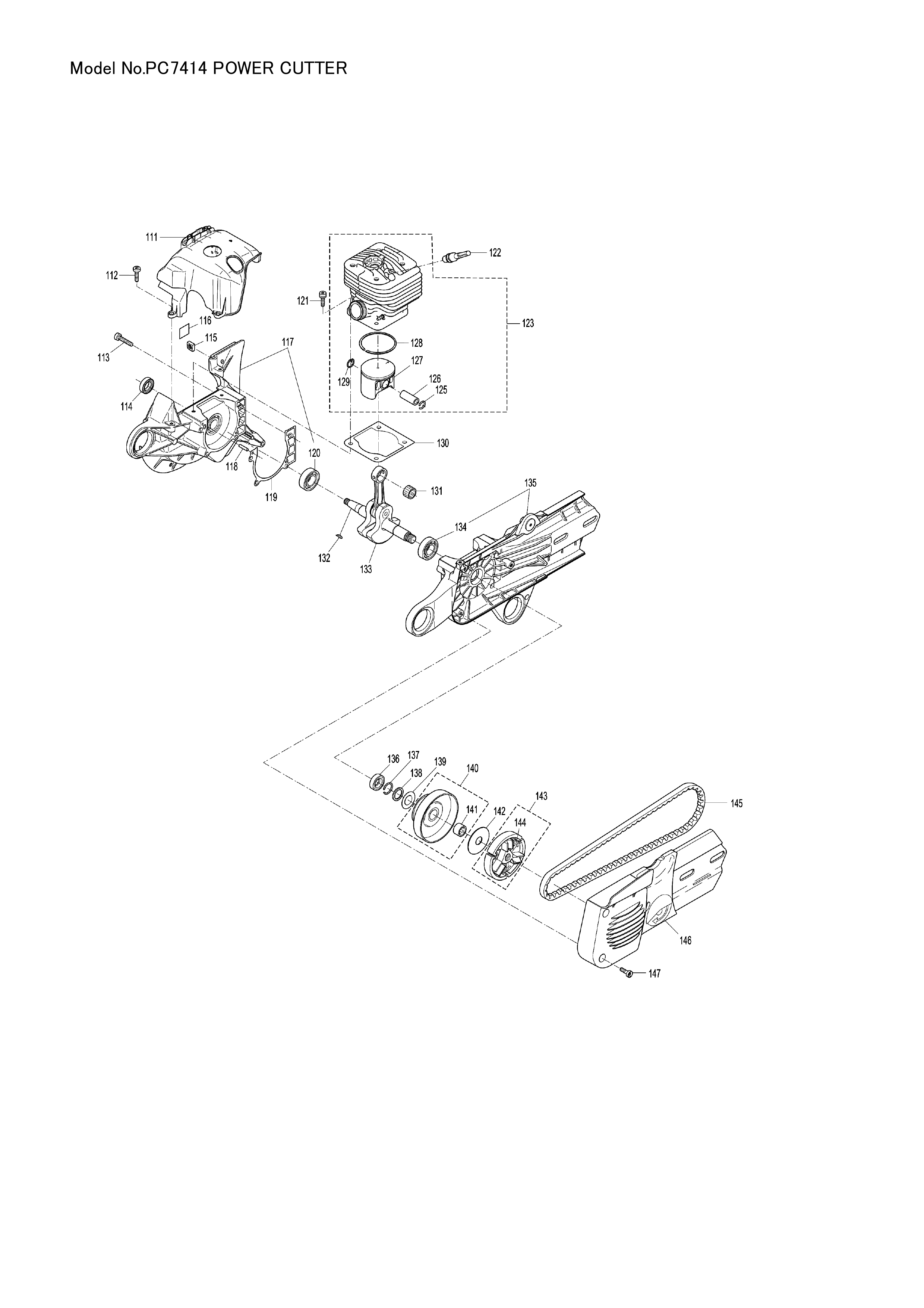 Makita PC-7414 — сборочный чертёж, лист 5, деталь 123319-1 поз. 009
