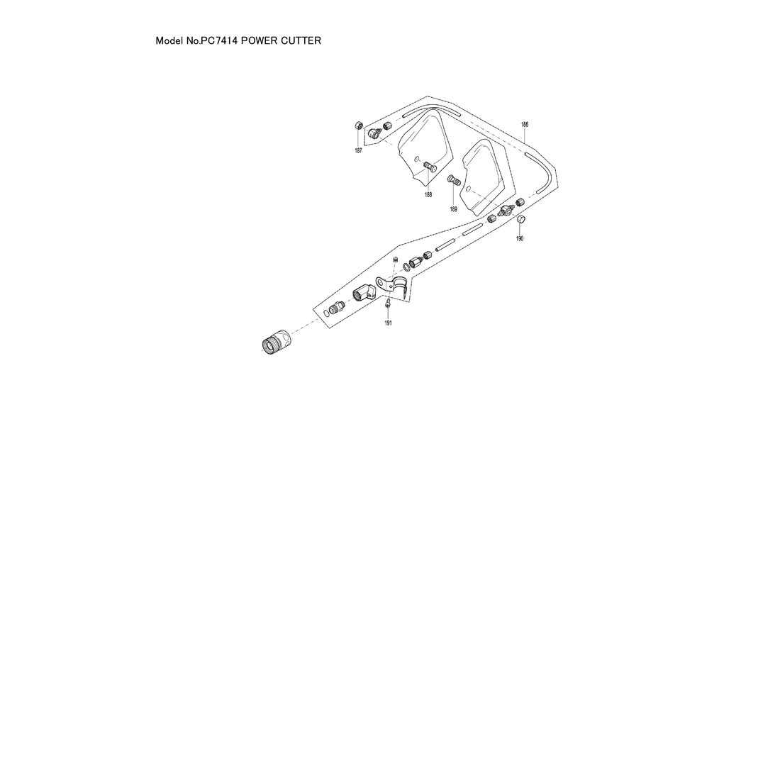 Makita PC-7414 — сборочный чертёж, лист 7, деталь 123319-1 поз. 009