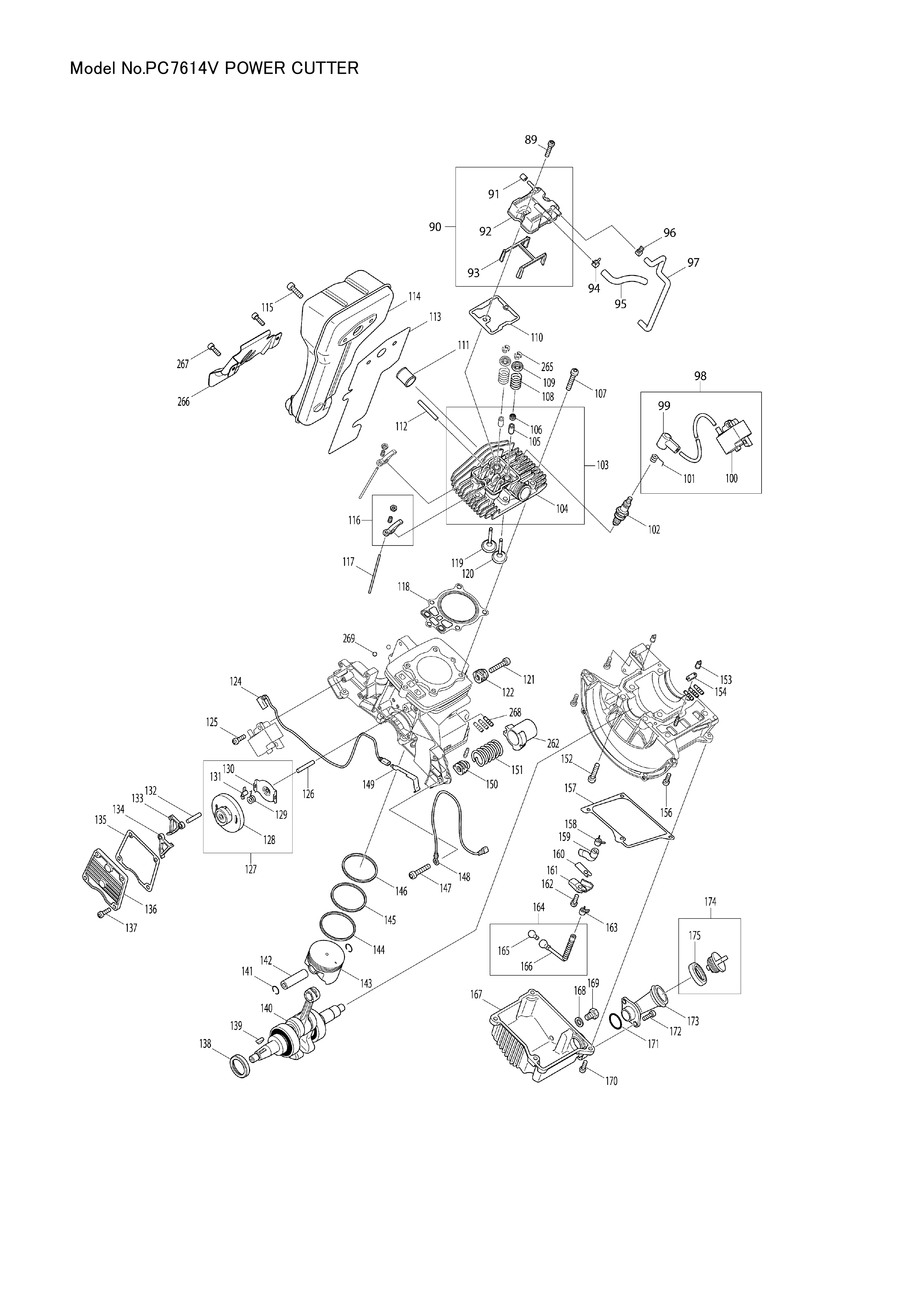 Makita PC7614V — сборочный чертёж, лист 3, деталь 141040-0 поз. 056