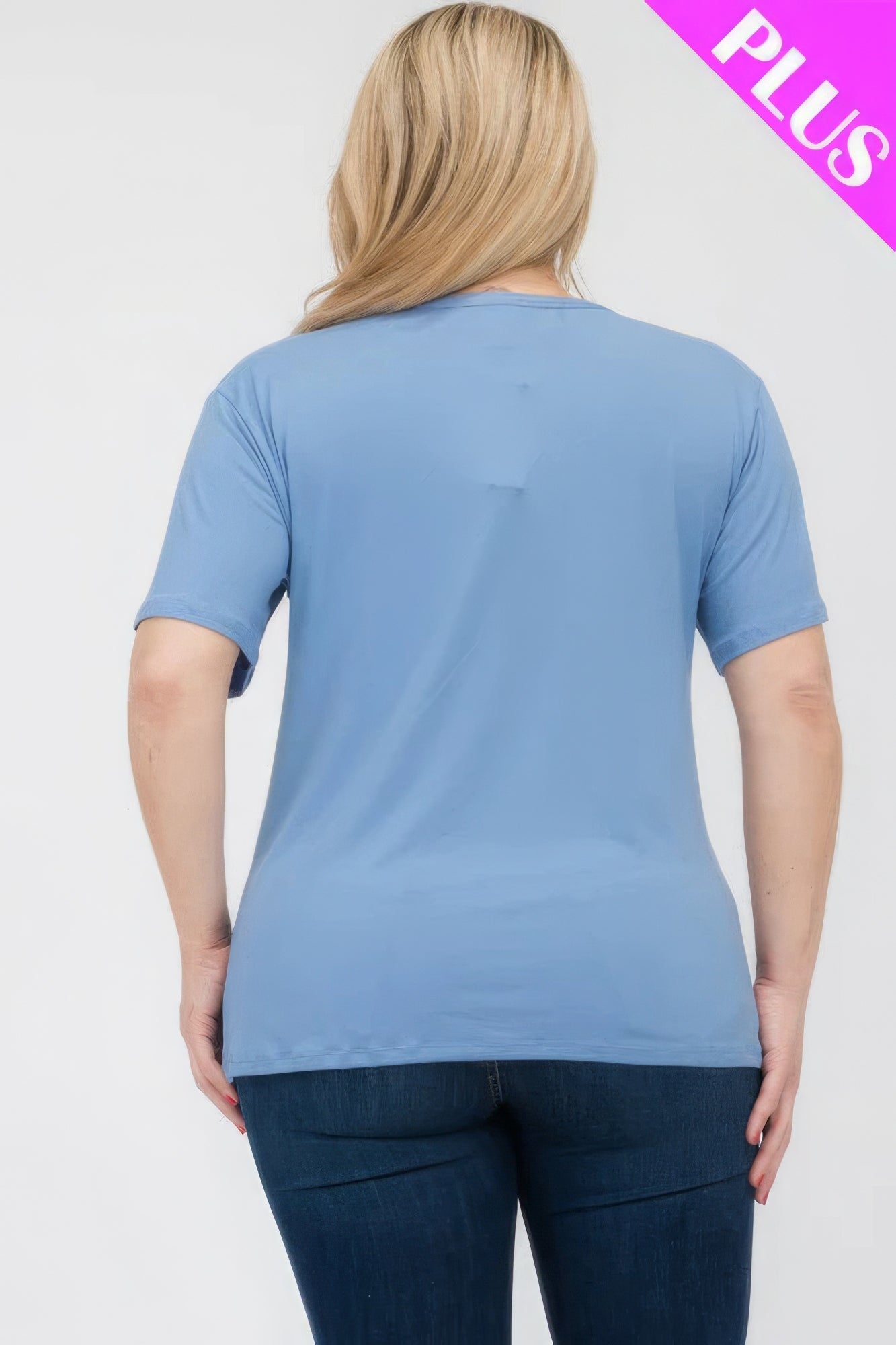 Plus Size Basic Short Sleeve T-shirt