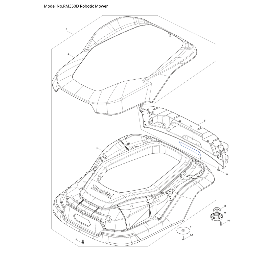 Makita RM350D — сборочный чертёж, лист 1, деталь 638A45-0 поз. 078