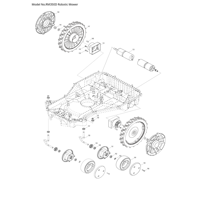 Makita RM350D — сборочный чертёж, лист 5, деталь 413S50-4 поз. 142
