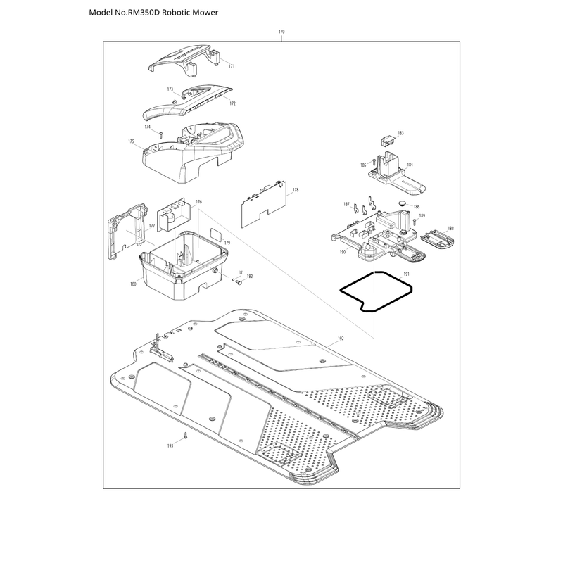 Makita RM350D — сборочный чертёж, лист 6, деталь 122E83-1 поз. 106