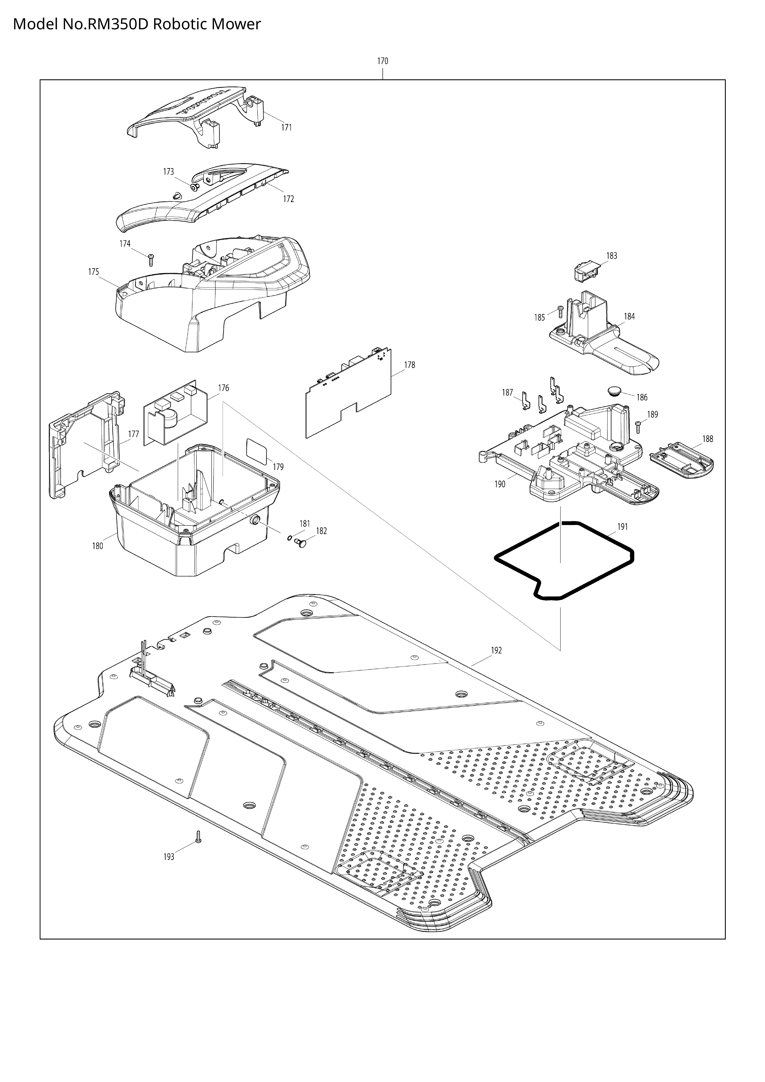 Makita RM350D — сборочный чертёж, лист 6, деталь 413S10-6 поз. 025