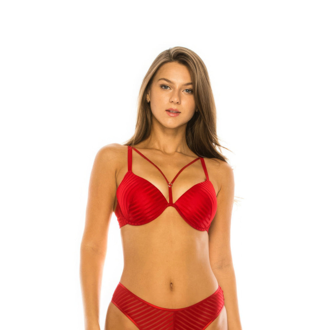 Red Stripe Bra