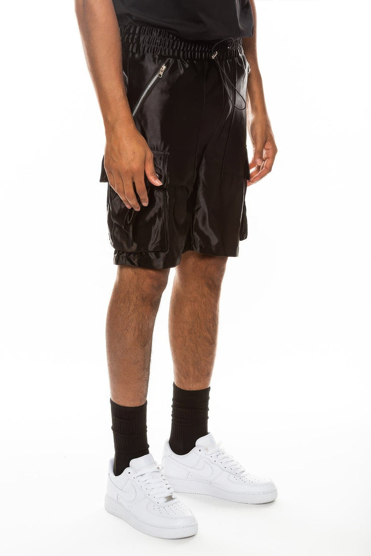 Satin Street Cargo Shorts