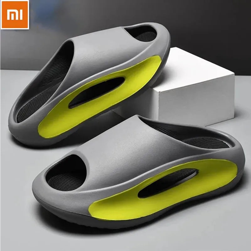 Mijia Summer Men Sneakers Sneakers Slippers for Women Platform Soft Eva Slides Мужские открытые пляжные сандалии Unisex Solid Color Sport обувь