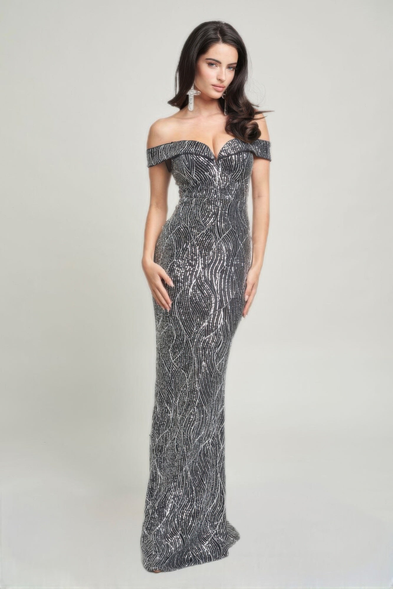 Sirene Sequins Maxi Dress