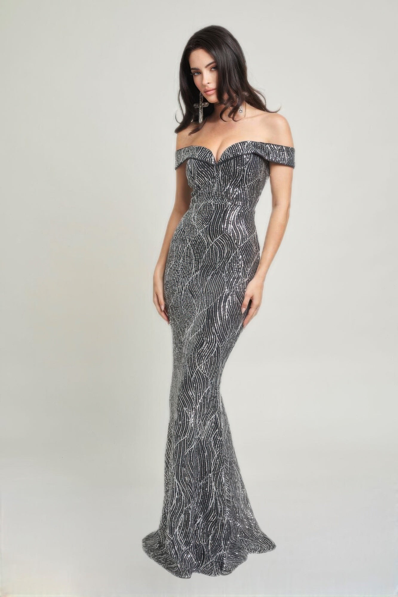 Sirene Sequins Maxi Dress