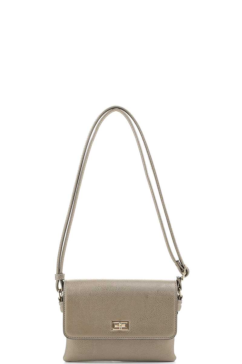 Smooth Colored Crossbody Bag