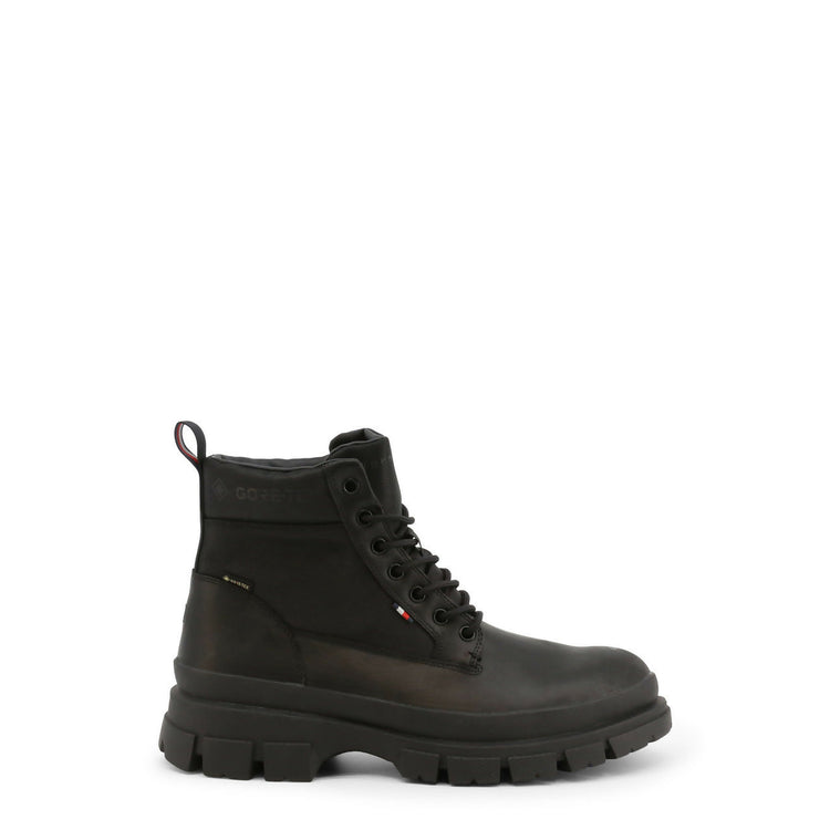 Tommy Hilfiger Men Leather Ankle boots, Black