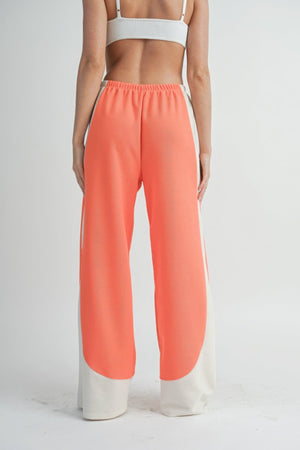 Two Toned Wide Leg Pants