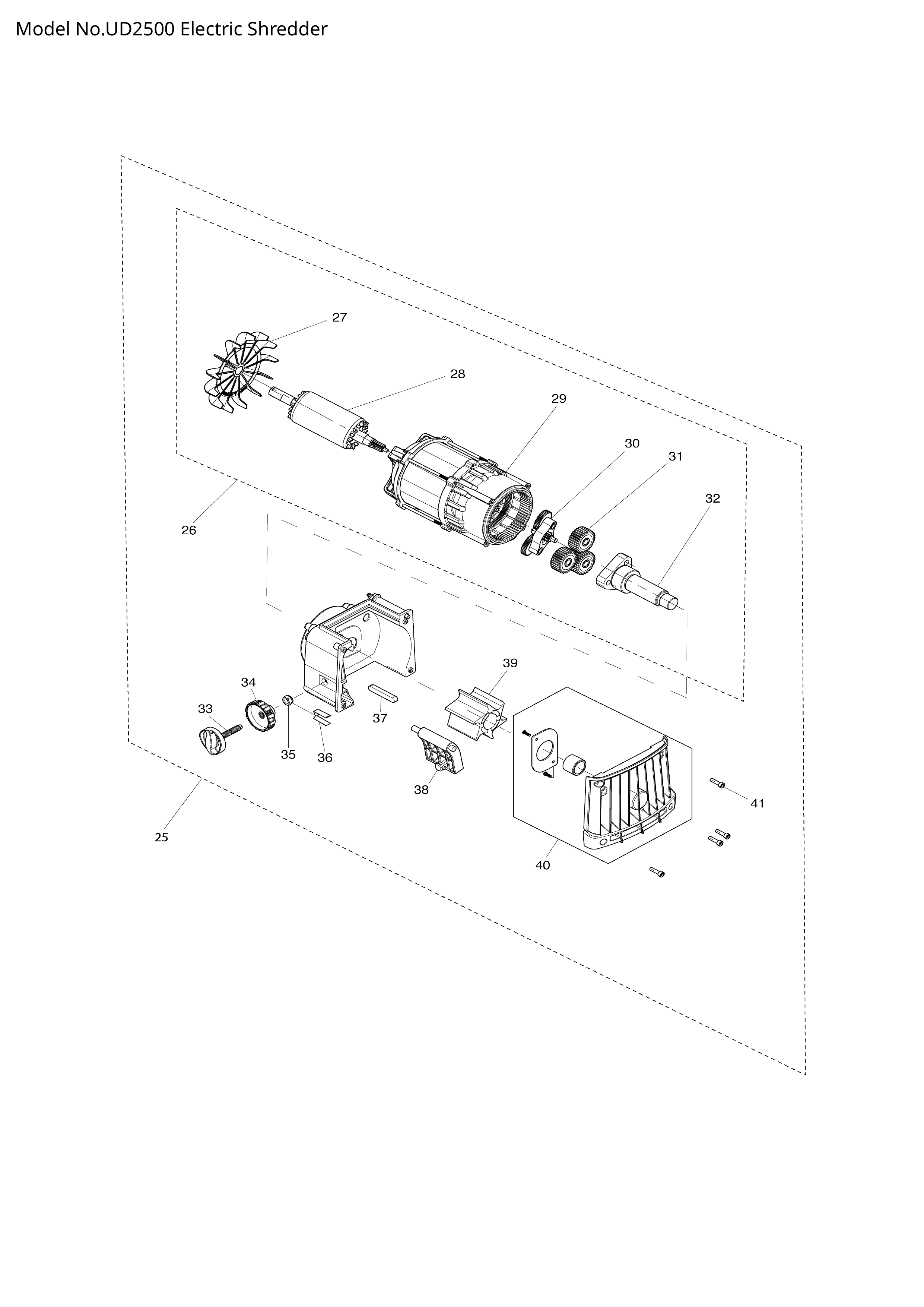 Makita UD2500 — сборочный чертёж, лист 2, деталь YA00000685 поз. 060
