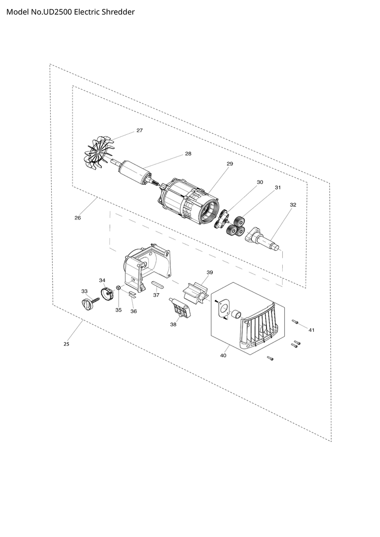 Makita UD2500 — сборочный чертёж, лист 2, деталь YA00000685 поз. 060