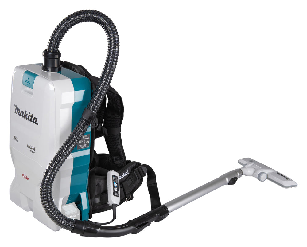 Makita VC011GZ Cordless Backpack Vacuum 40V XGT, 6L, Without Batteries and Charger