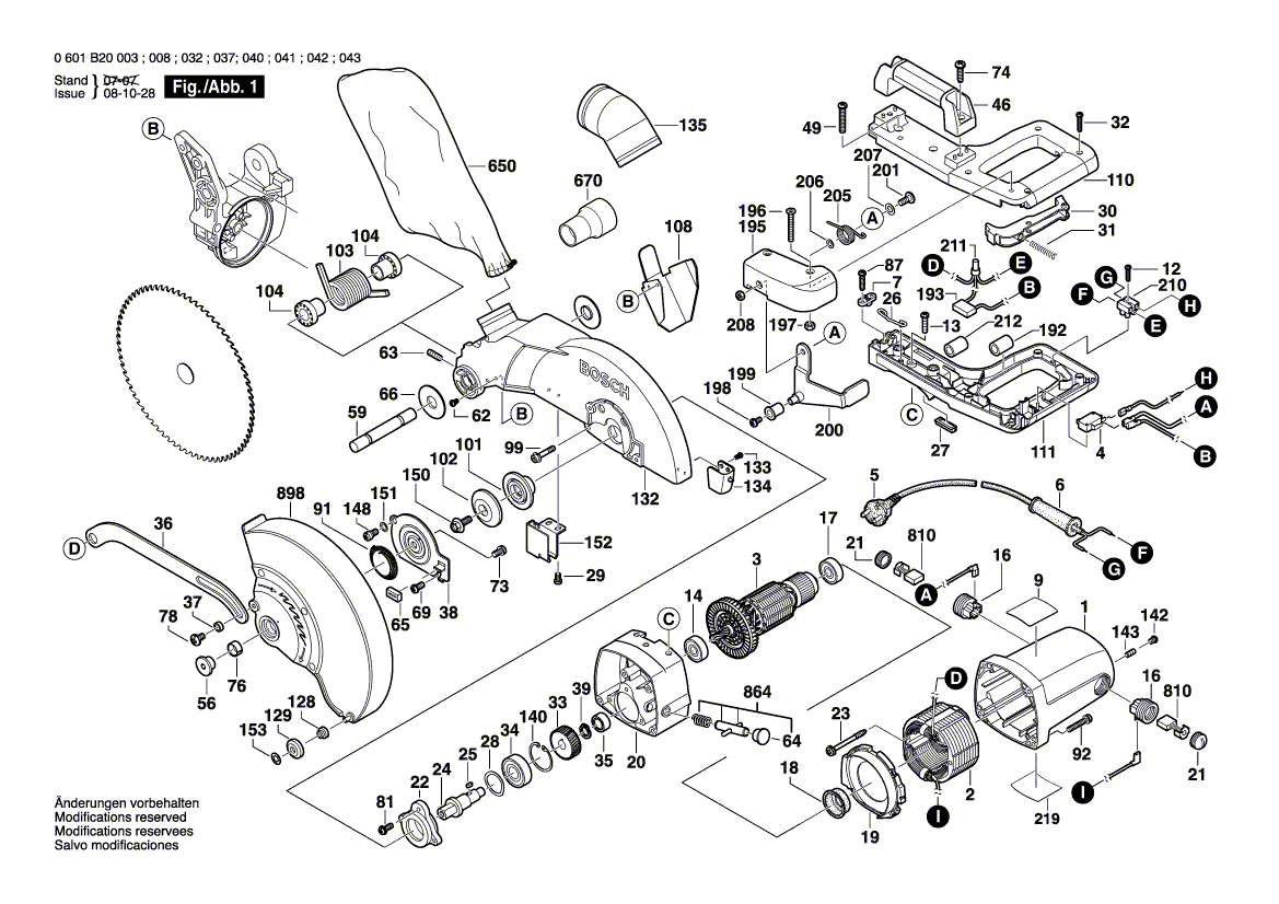 Ny ekte Bosch 2610907854 Slitasjeplate