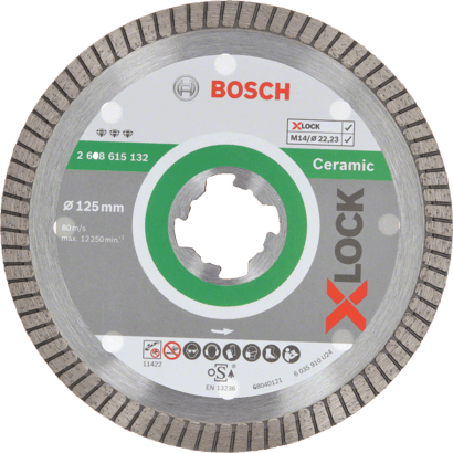 Neu Original Bosch 2608615132 X-LOCK Best für Keramik Extra Clean Turbo Diamond