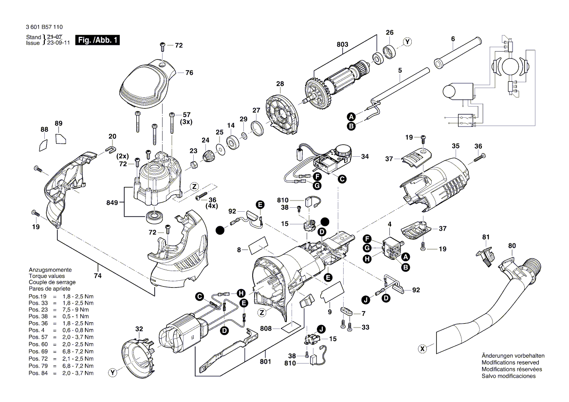 Ny ekte Bosch 160111C2R7 Produsentens navneskilt