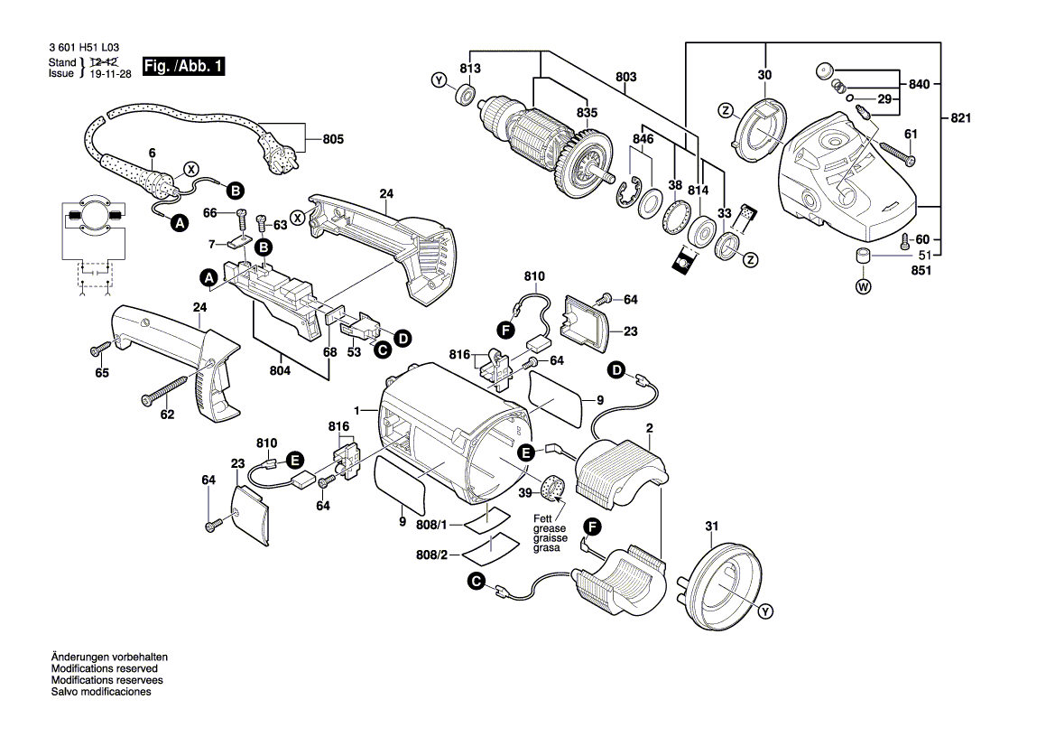 Ny äkta Bosch 1607000C03 Gear Housing