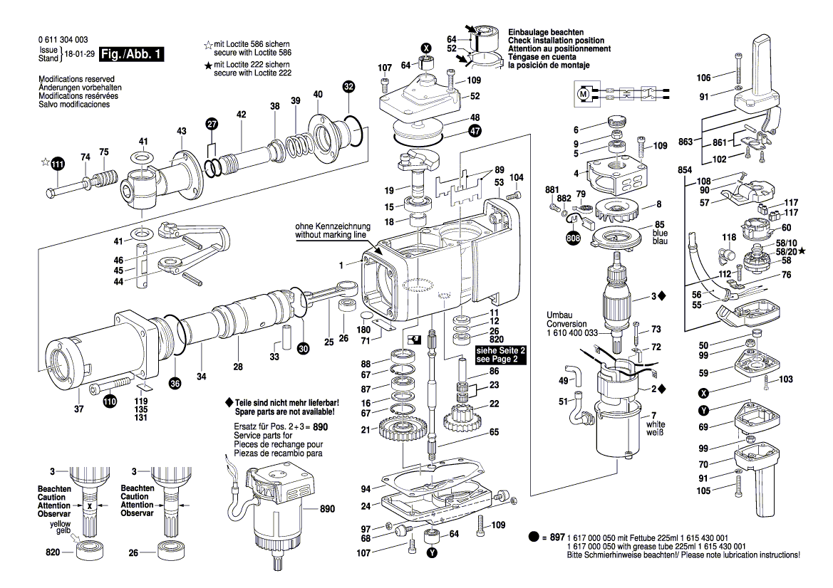 Nouveau véritable Bosch 1617000857 Un. Bride-mtd. Moteur