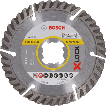 New Genuine Bosch 2608615165 X-LOCK Standard for Universal Diamond Cutting Disc