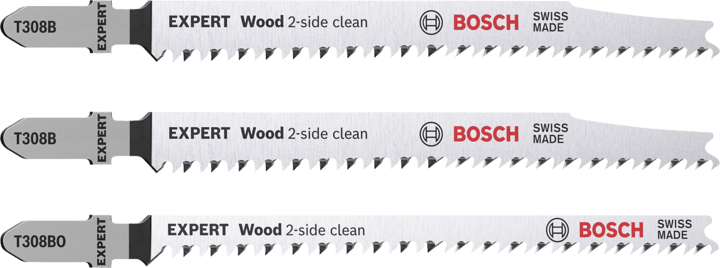 New Genuine Bosch 2608900559 EXPERT Wood 2-side clean Jigsaw Blade Set For