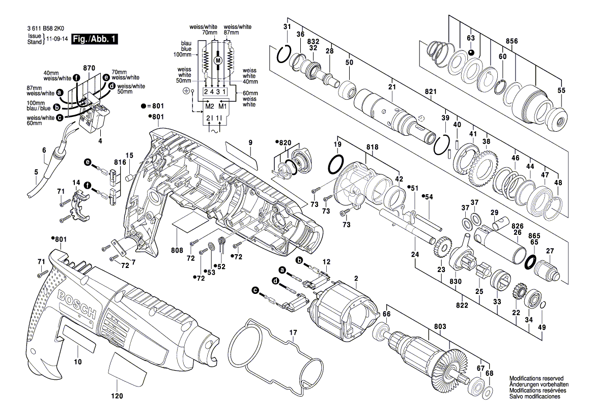 Uusi aito Bosch 1619P01738 Nameplate